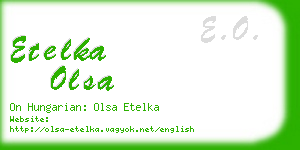 etelka olsa business card